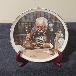 Norman Rockwell “The Tinkerer” Collector Plate – Fine Porcelain China (Japan)